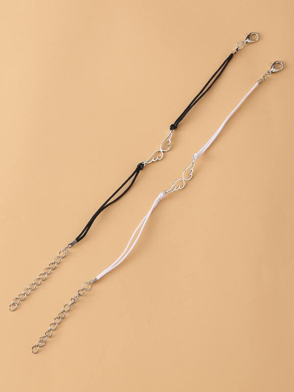 2pcs Wing Decor Bracelet for Women
