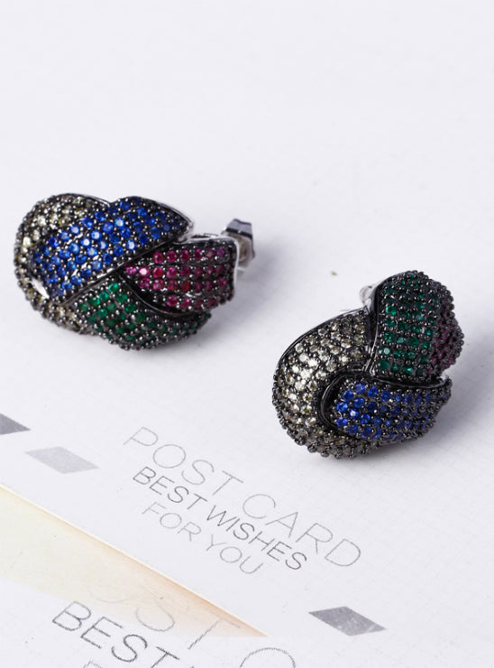 Twisted Wedding Drop Earrings for Women