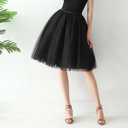 2025 Women Denim Workwear Skirt Draw Pleat Casual Fashion Elastic Waist Skirt