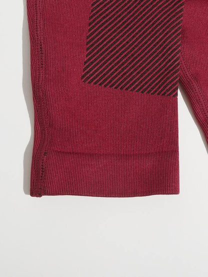 3 Pack Stripe Print Sports Set for Women