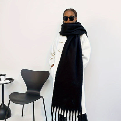 Solid Color Mohair Scarf