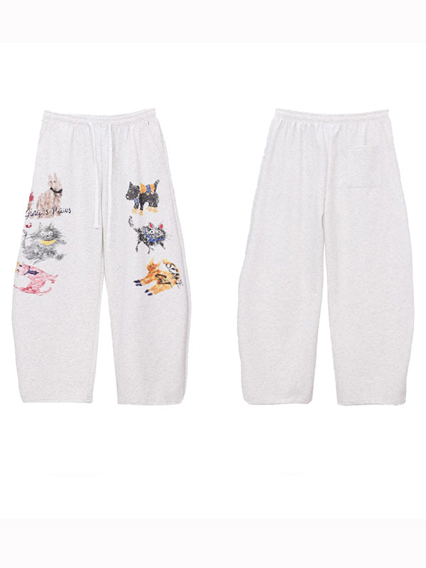 Street Animal Print Sweatpants