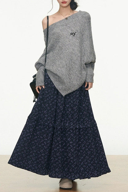 Slouchy Off Shoulder Sweater