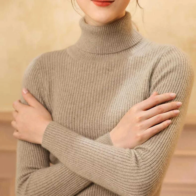 Jersey informal de manga larga y corte ajustado para mujer | Ideal para otoño/invierno