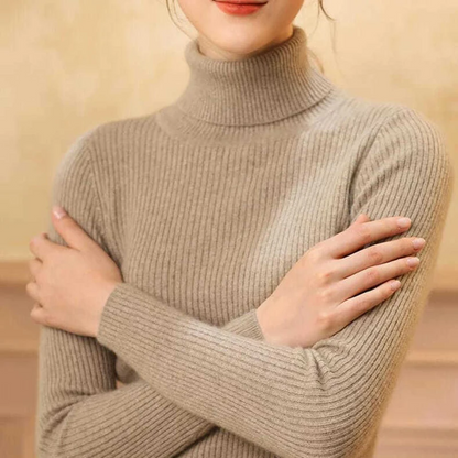 Jersey informal de manga larga y corte ajustado para mujer | Ideal para otoño/invierno