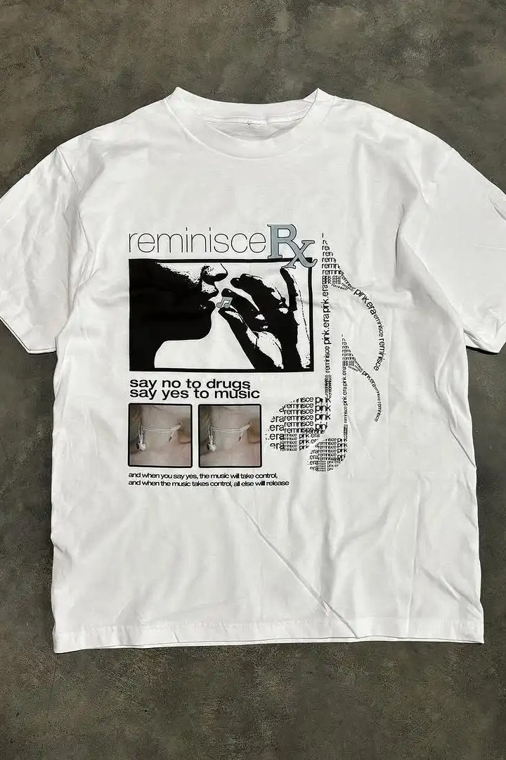 Trendy Harajuku Horror Print Short Sleeve T-shirt