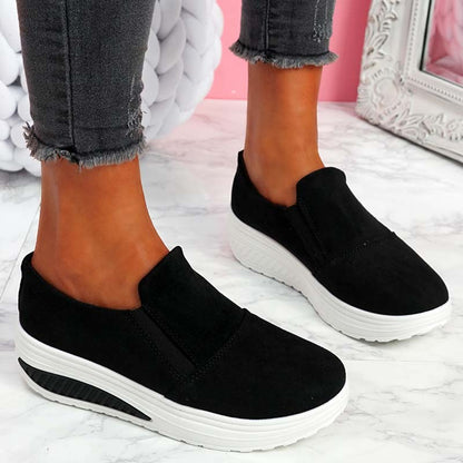 Women's Casual Suede Slip On Sneakers | Great for Casual Days