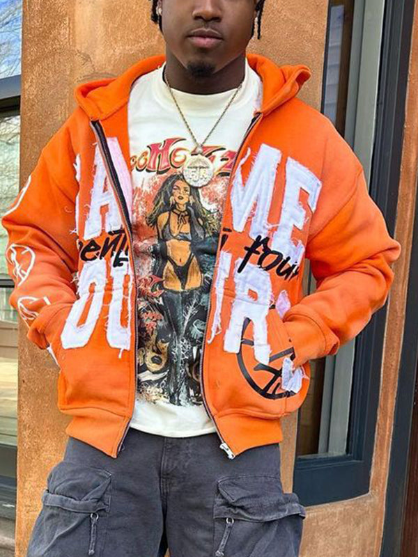 Printed Oversized Hoodie