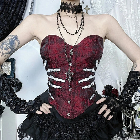 Vintage Gothic Underbust Corset