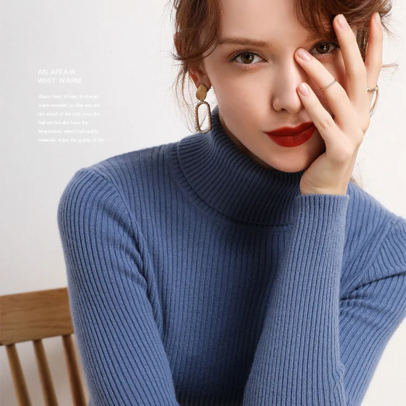Jersey informal de manga larga y corte ajustado para mujer | Ideal para otoño/invierno