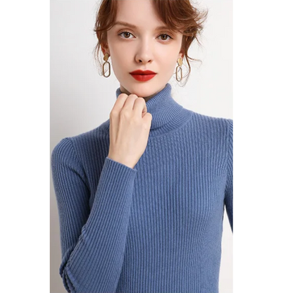 Jersey informal de manga larga y corte ajustado para mujer | Ideal para otoño/invierno