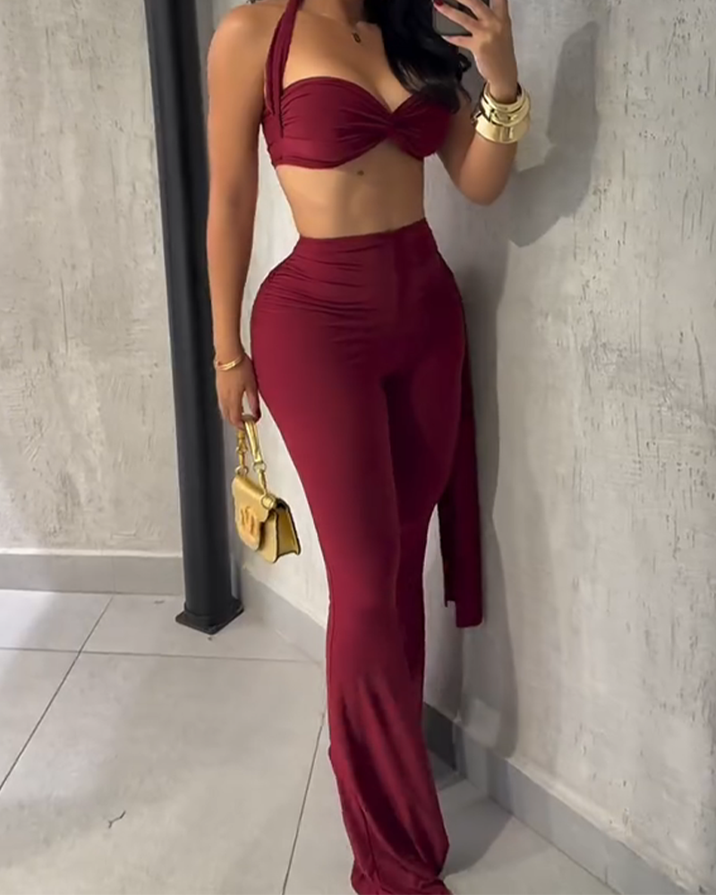 Bandeau Slim Fit Trousers Set (Pre-Sale)