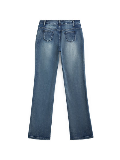 Vintage Denim Y2K Flare Leg Jeans