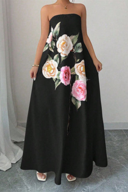 Florence Romantic Floral Tube Dress