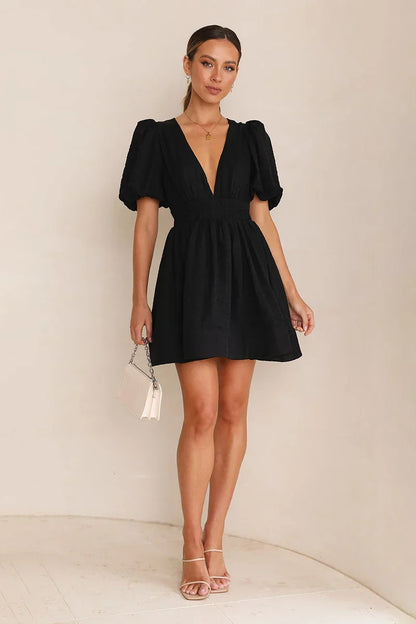 Vestido mini Erin - Negro