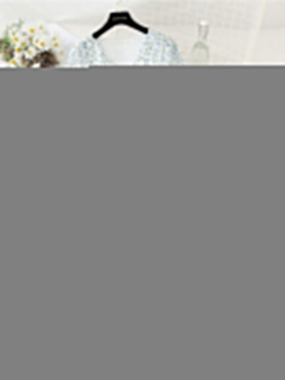 Zoey Classic Floral Ruffle Chiffon Dress-Light Pink