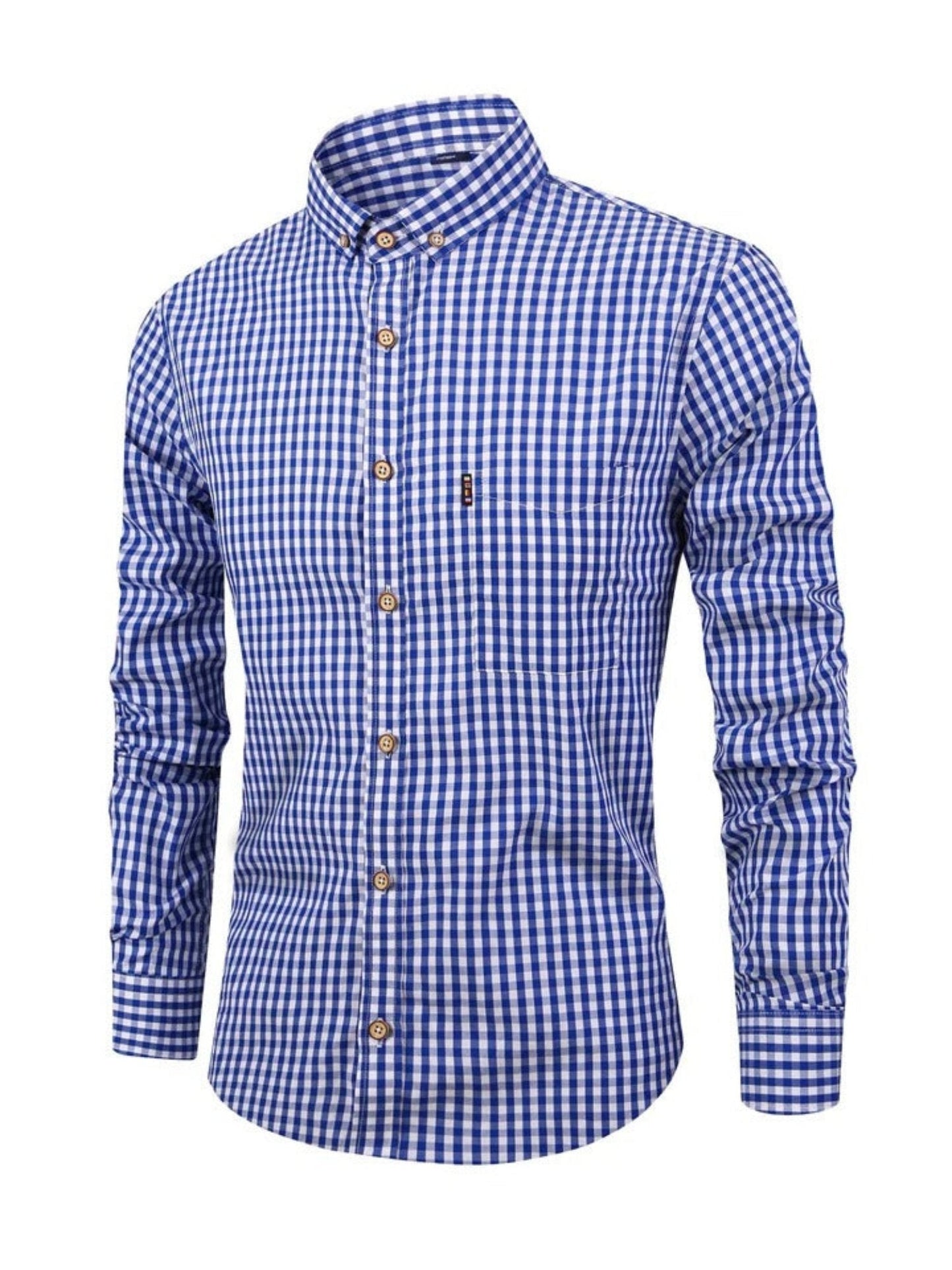 Walker - Camisa de cuadros de manga larga - Clásica - Tendencia - Ideal para otoño