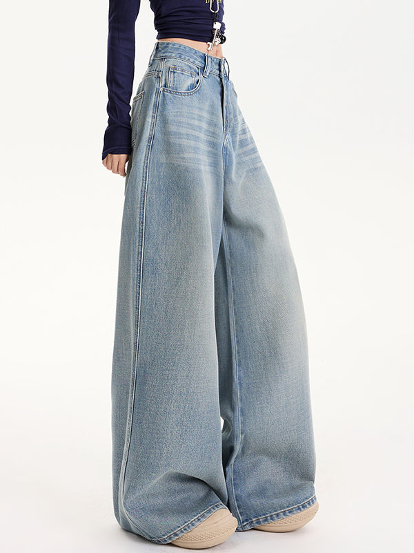 Tencel Loose Wide Leg Boyfriend Jeans