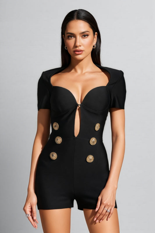 Joe Black Short Sleeve Skinny Jumpsuit