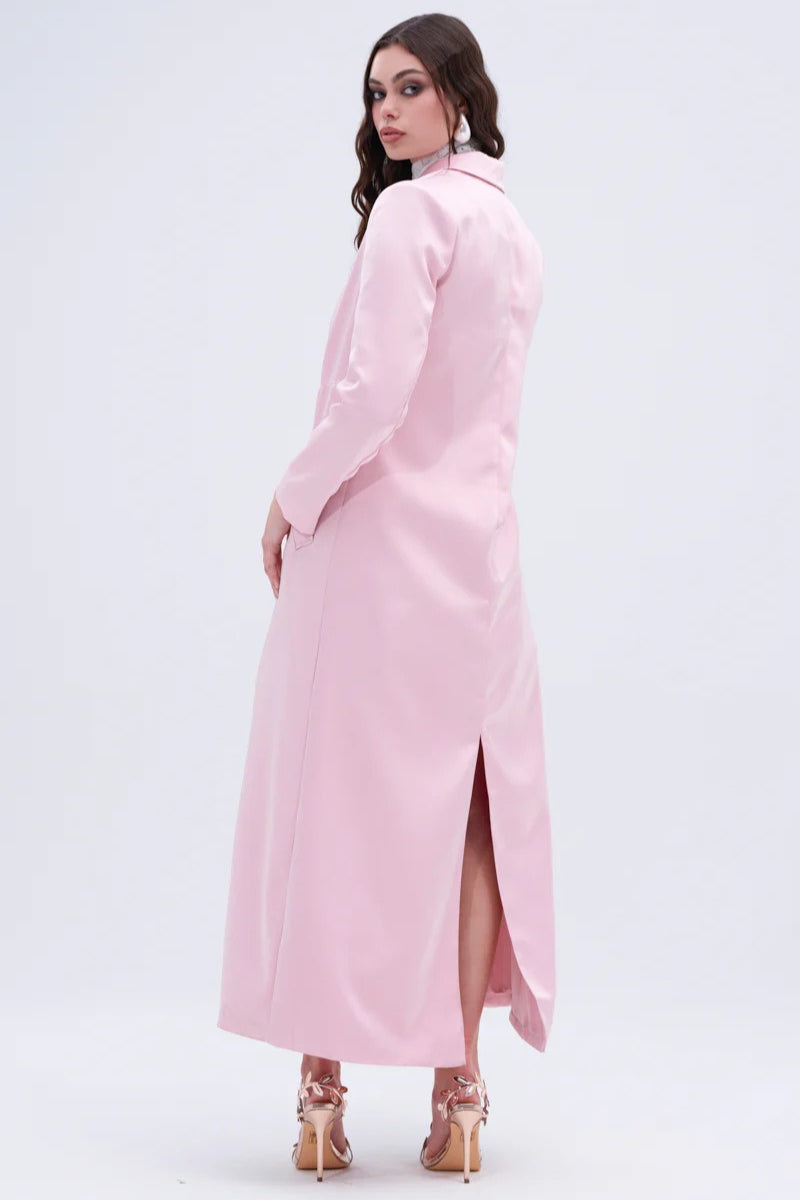 French Chic Knee-Length Overcoat