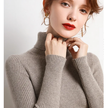 Jersey informal de manga larga y corte ajustado para mujer | Ideal para otoño/invierno