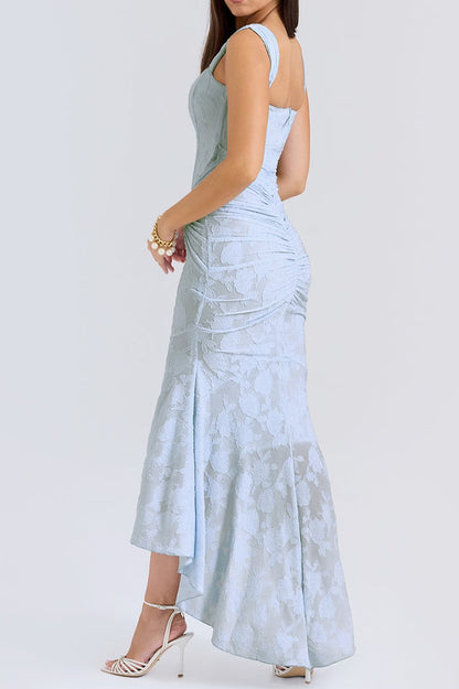 Cesca Retro Cream White Floral Maxi Dress