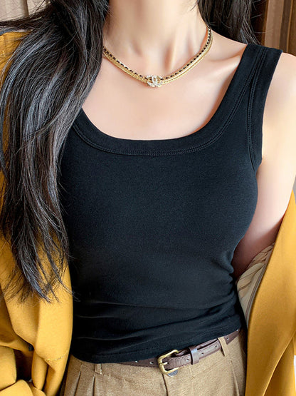 Suspender Belt Bra Pads Tank Top