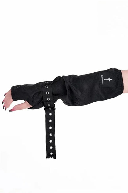 Jacquard Punk Fingerless Gloves