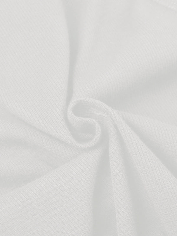 Street Spider Print Ribbed Tank Top
