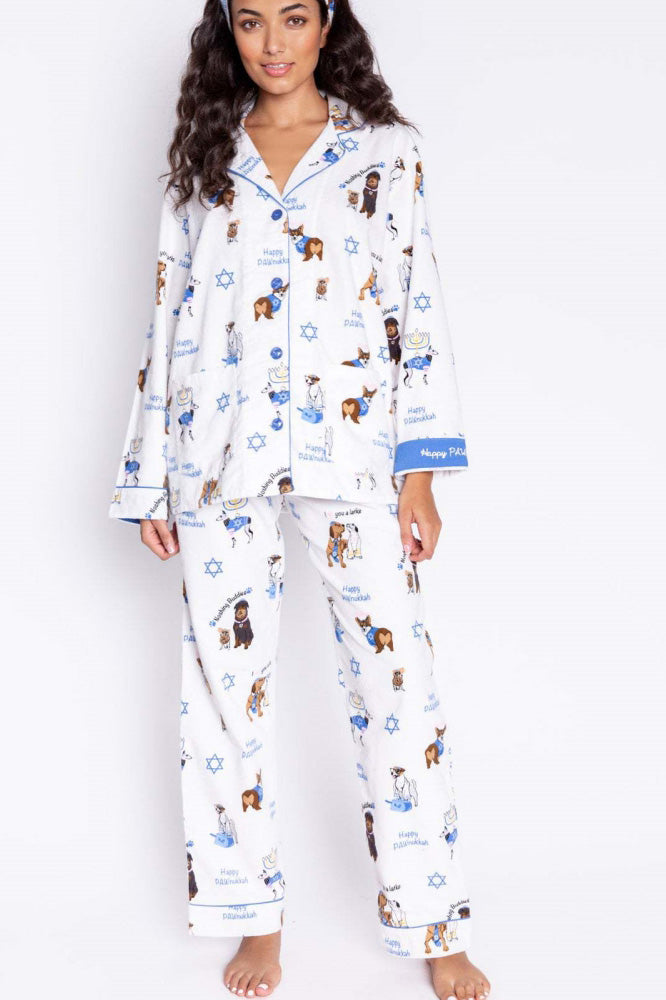 Lindo conjunto de pijama con estampado de perro