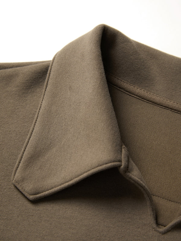 Letter Label Embellished V Neck Oversized Hoodie