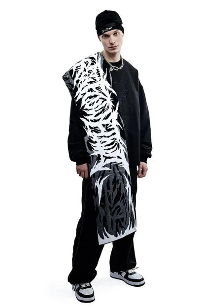 Anime Y2K Gothic Graphic Knit Scarf