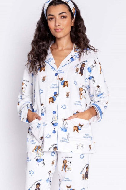 Lindo conjunto de pijama con estampado de perro