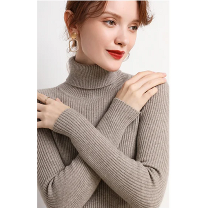 Jersey informal de manga larga y corte ajustado para mujer | Ideal para otoño/invierno