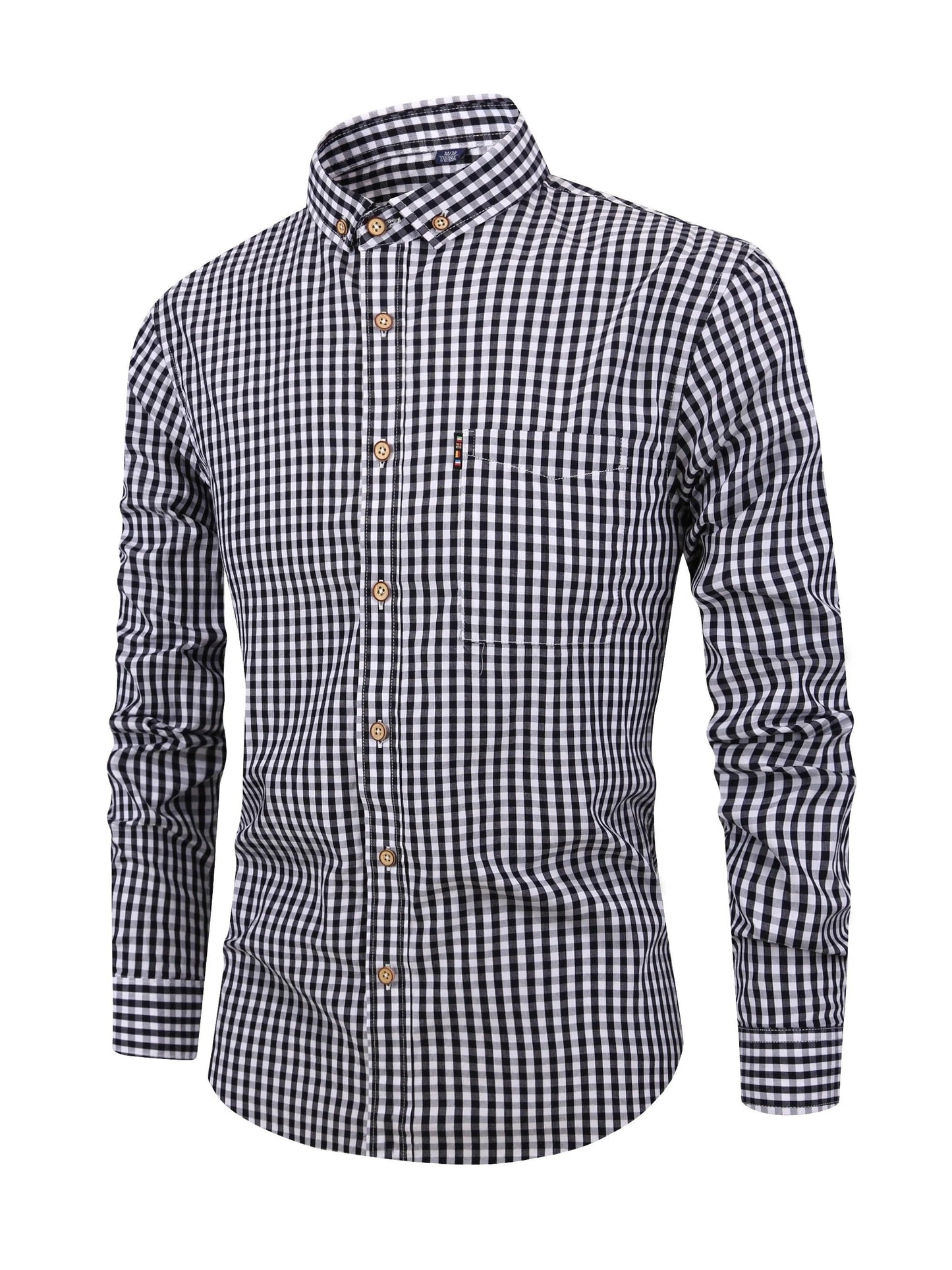 Walker - Camisa de cuadros de manga larga - Clásica - Tendencia - Ideal para otoño