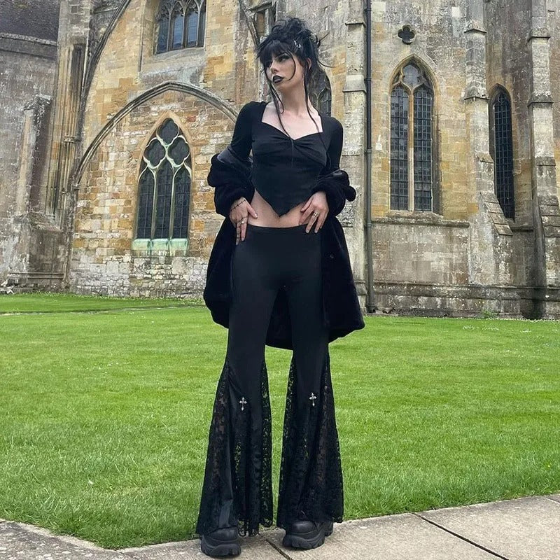Gothic Lace Cargo Pants