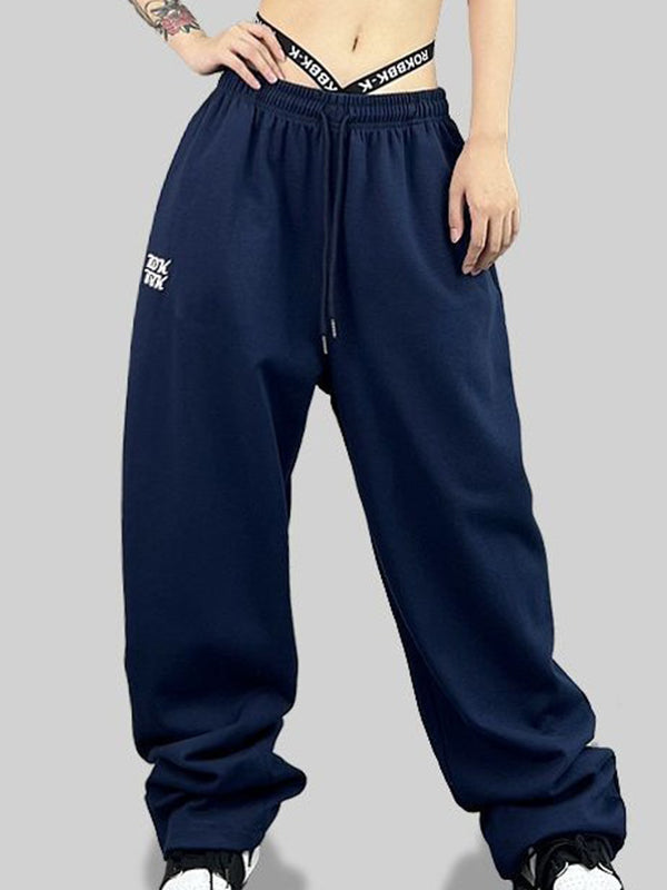 Street Lettering Printed Sweatpants