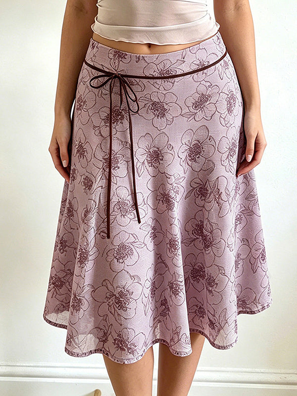 Floral Print Maxi Skirt