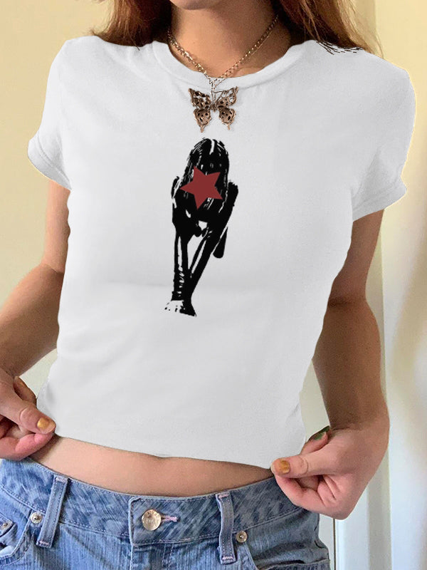 Face Print Short Sleeve Tee