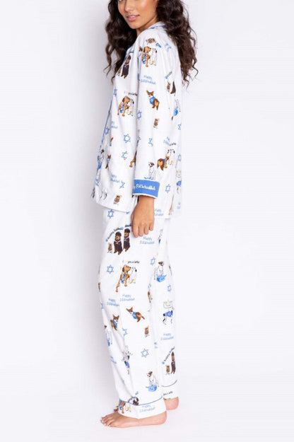 Lindo conjunto de pijama con estampado de perro