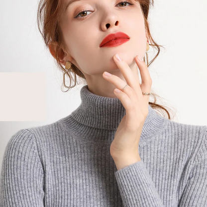 Jersey informal de manga larga y corte ajustado para mujer | Ideal para otoño/invierno