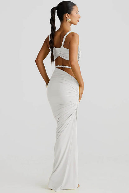 Conjunto de falda brisa de albaricoque