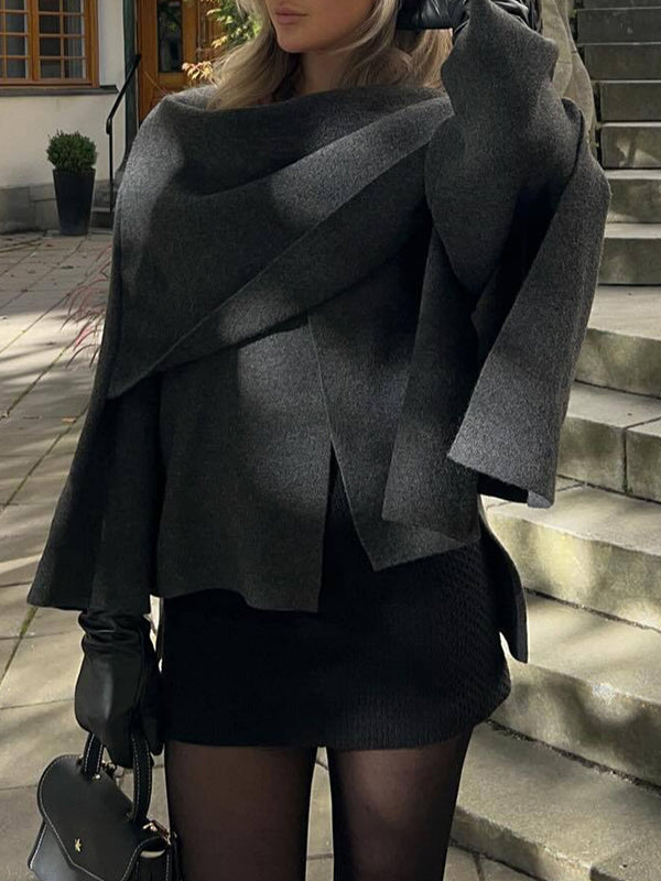Lazy Shawl Cape Scarf Coat
