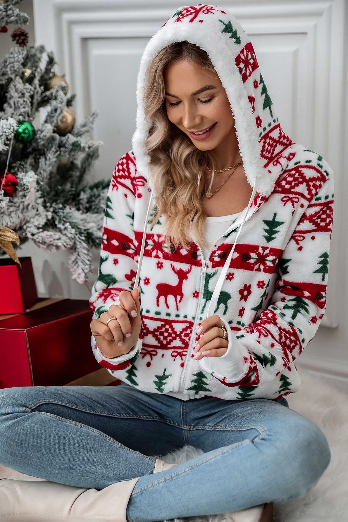 Cárdigan navideño festivo