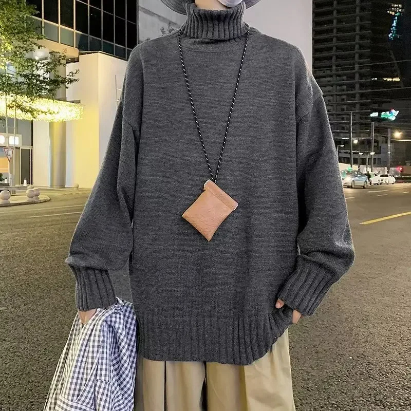 Jersey holgado de punto con cuello alto para mujer | Ideal para otoño/invierno