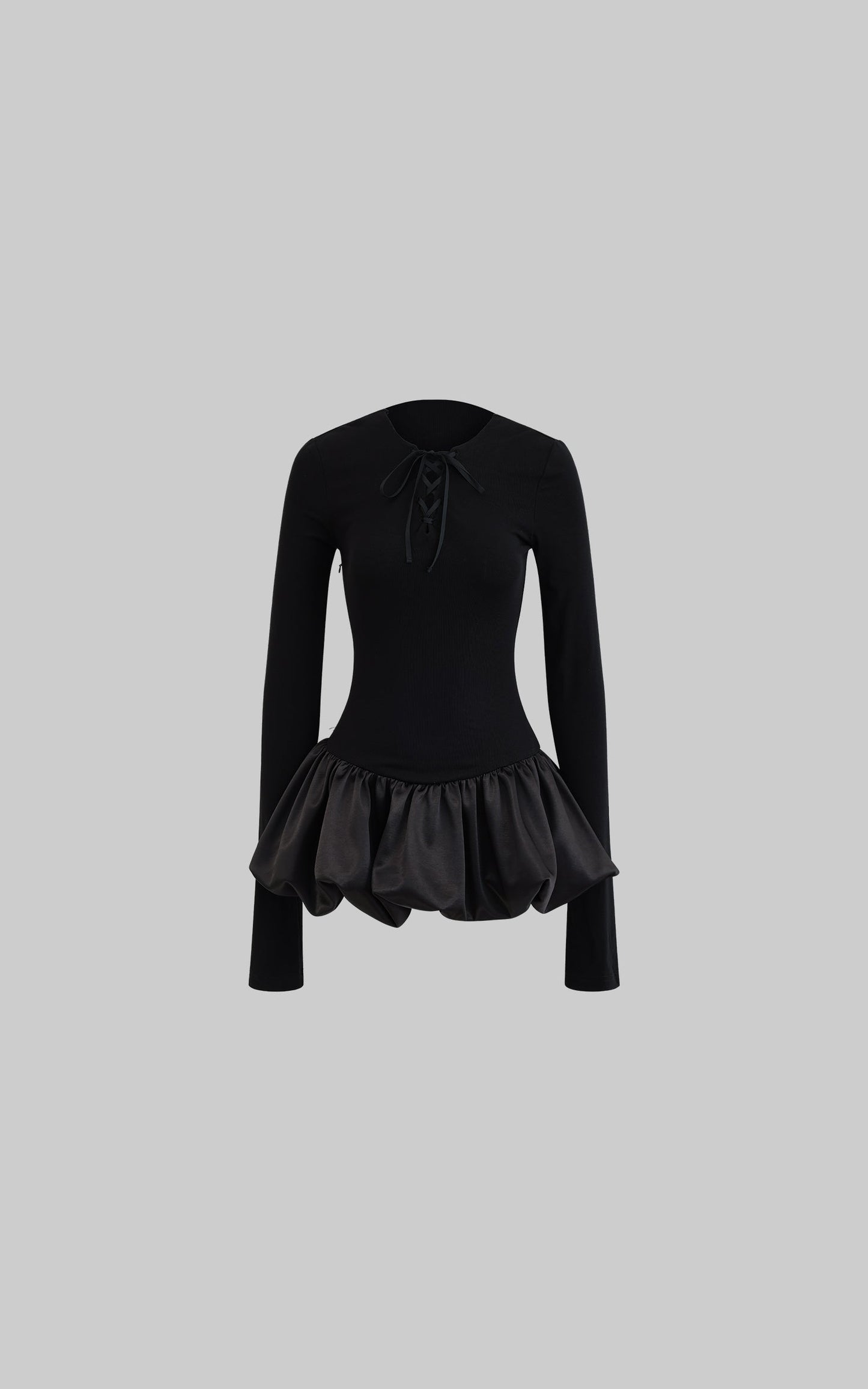 Puff Hem Dress