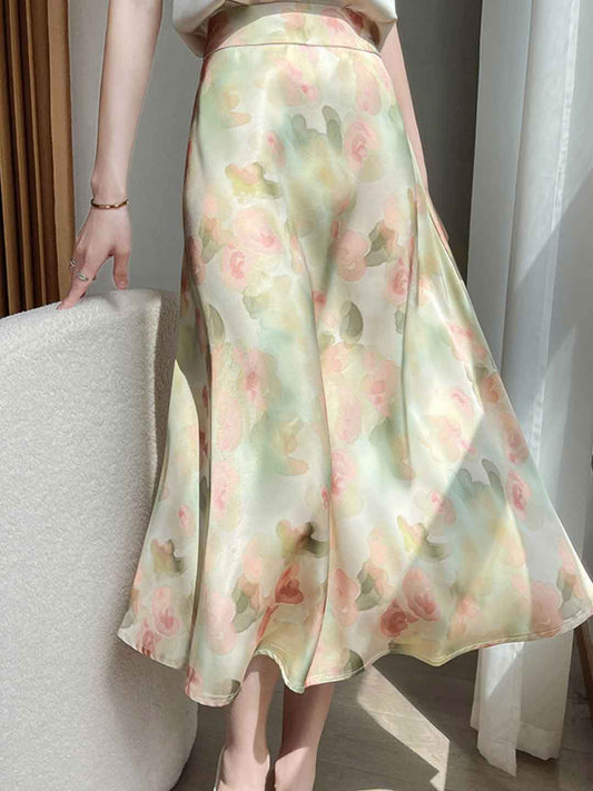 Sophia Vacation A-line Floral Printed Skirt