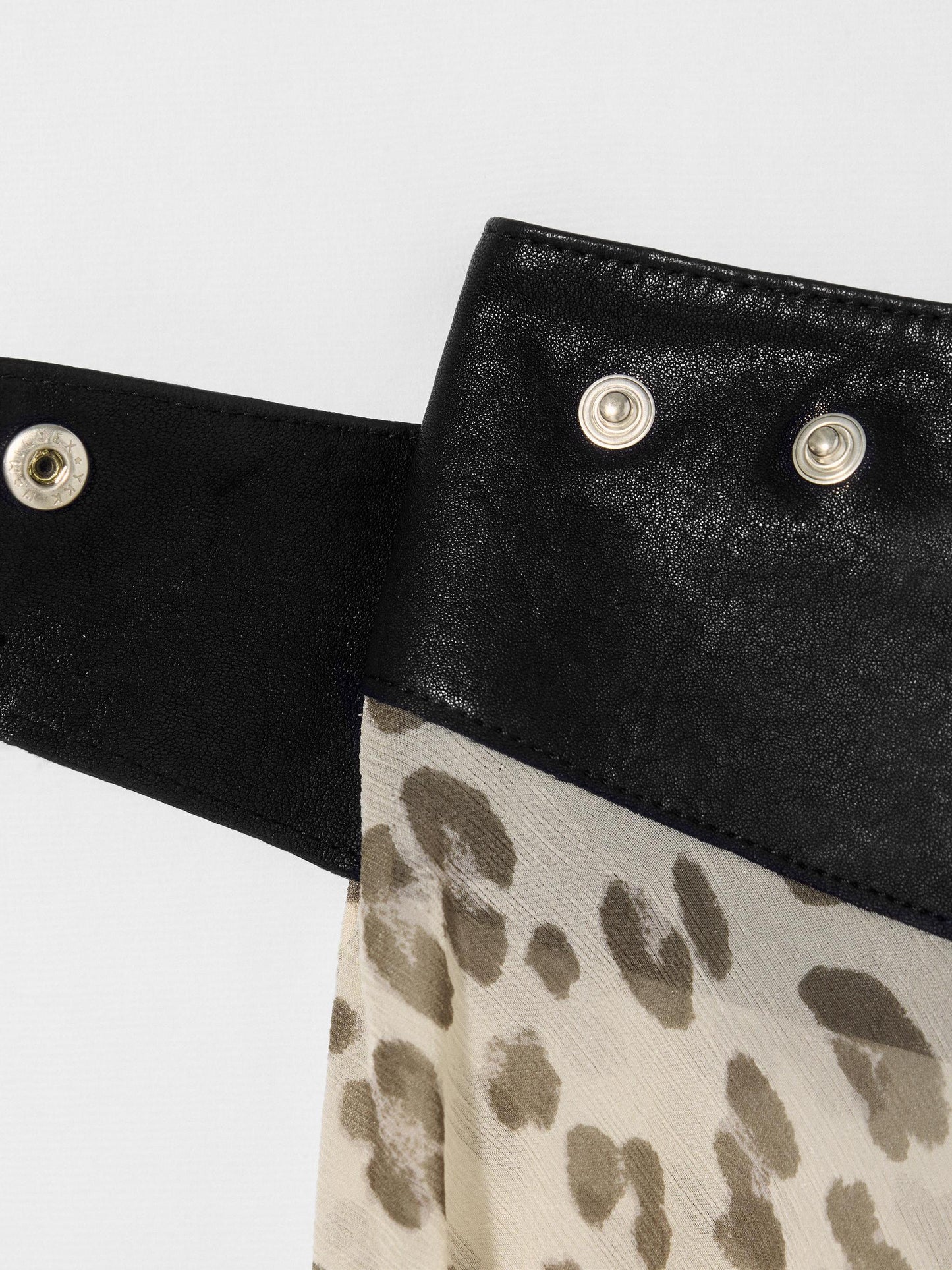 Leopard Print Irregular Mini Skirt