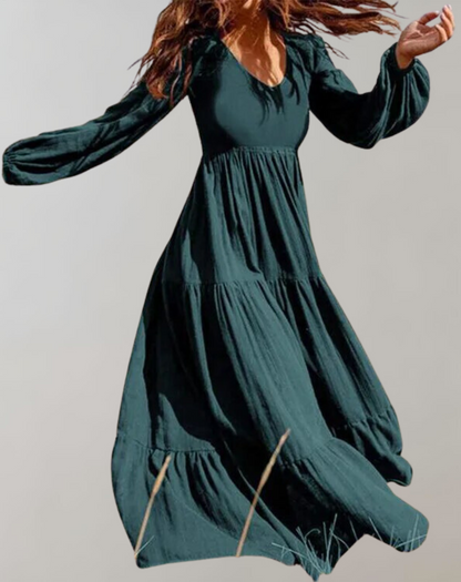 Vestido largo de verano para mujer, fácil de usar | Ideal para primavera/verano