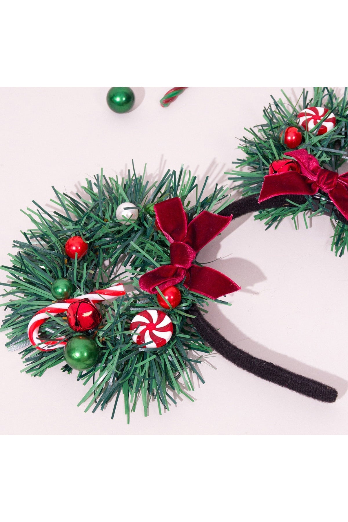 Diadema de dulces navideños